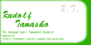 rudolf tamasko business card